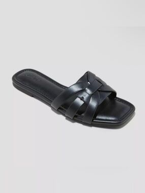 Women’s Edna Slide Sandal - Universal Thread - Black - Size 8.5